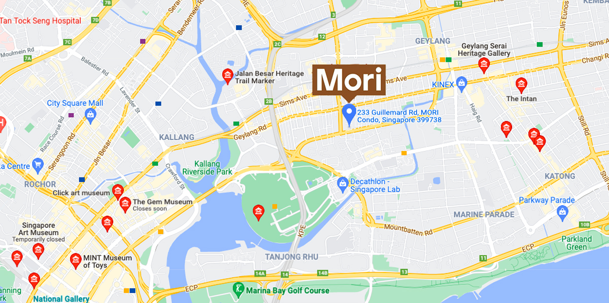 Featured art galleries and museums in the vicinity of Mori Condo