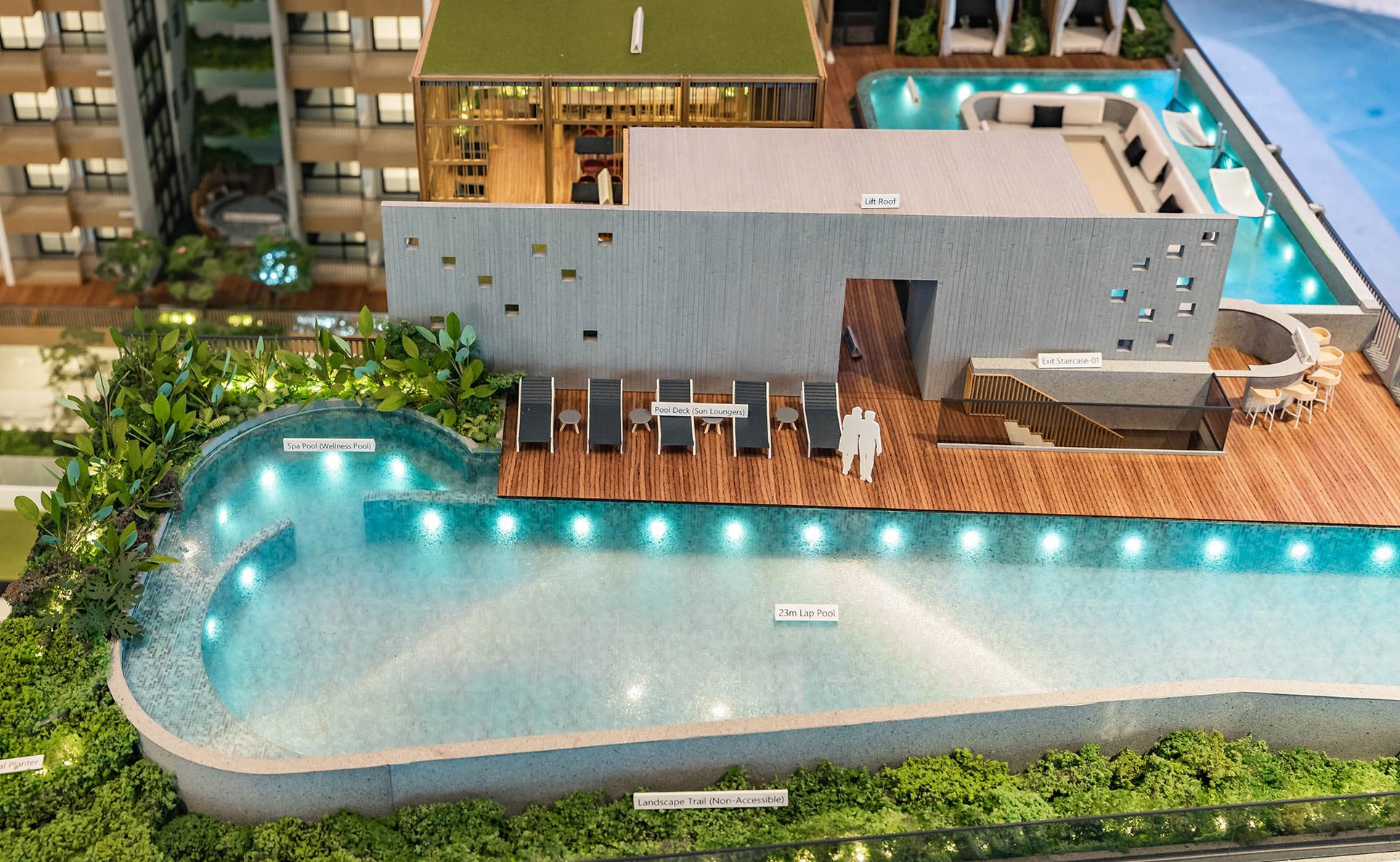 Mori Condo Landscape Design -Showflat Model 01 (23m Lap Pool)