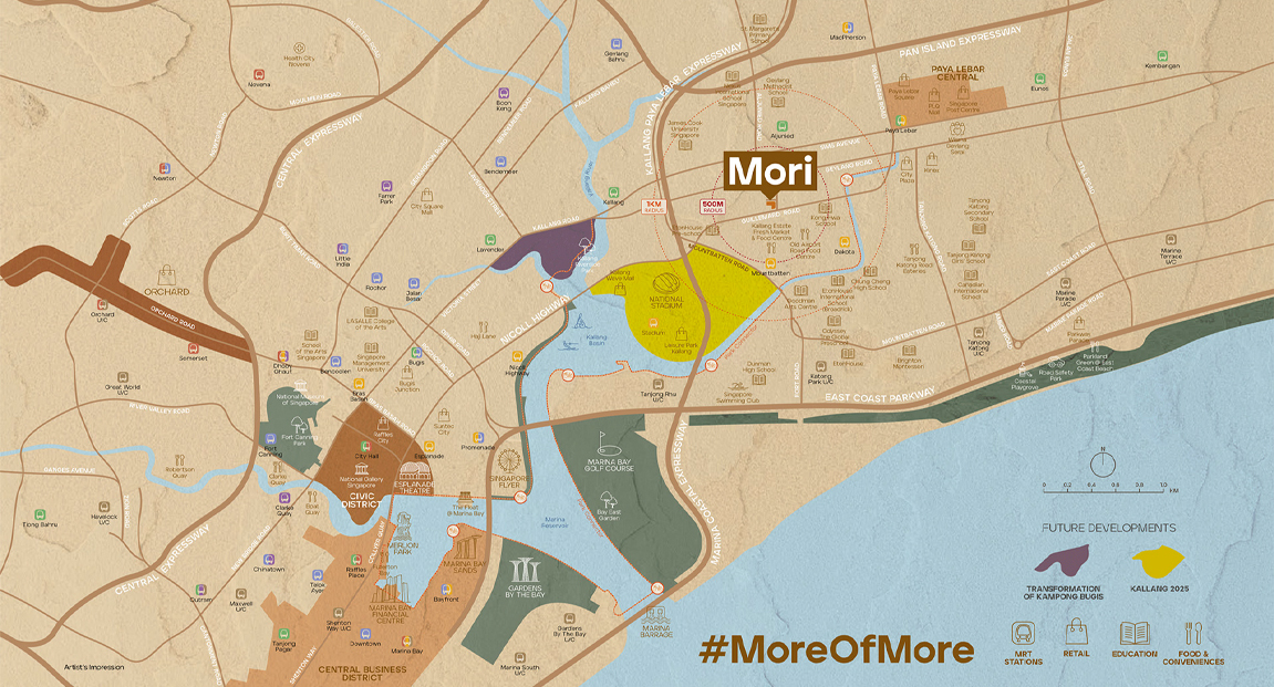 Mori condo location map